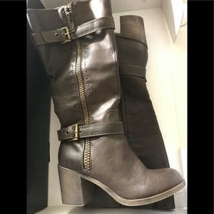 Rock and Candy knee high boots NWOB